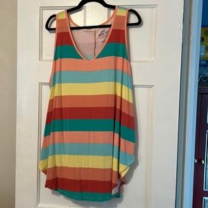 Torrid size 4 multi-colored tank top,tunic style